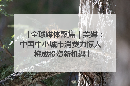 全球媒体聚焦｜美媒：中国中小城市消费力惊人 将成投资新机遇